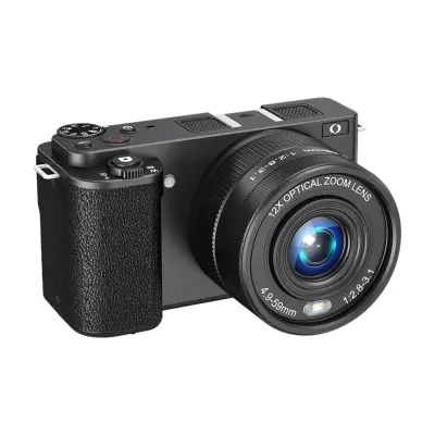 Digitalni fotoaparat 12x optički zoom – 4K, 64MP, 270° okretni zaslon Black