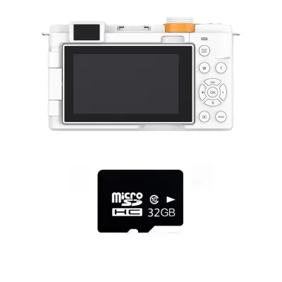 Mirrorless fotoaparat 4K s 72MP i 12X optičkim zumom, bijeli