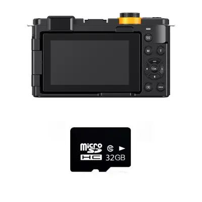 Mirrorless kamera 12X zoom, 4K, preklopni zaslon, 32G kartica
