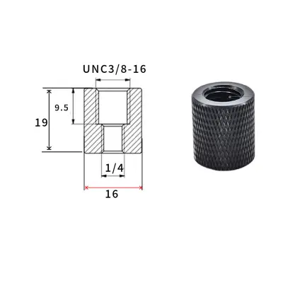 Set od 5 adaptera 1\/4 inch ženski na M8 muški navoj za stative i dodatke za kameru
