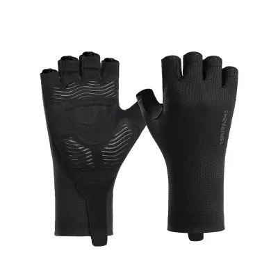 Rukavice za biciklizam pola prsta s 5mm SBR uloškom Black