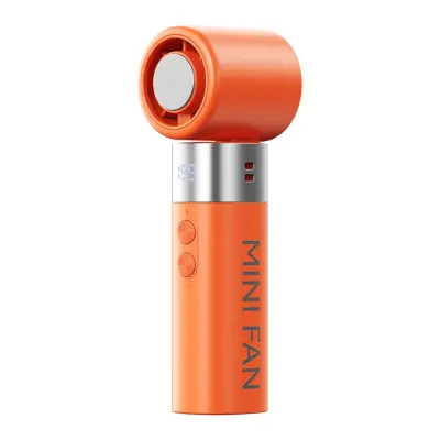 Poluvodički ručni ventilator s LED zaslonom, 199 brzina, 20m/s Orange