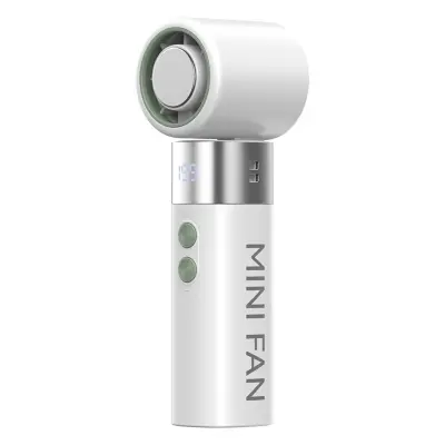 Poluvodički ručni ventilator s LED zaslonom, 199 brzina, 20m/s White