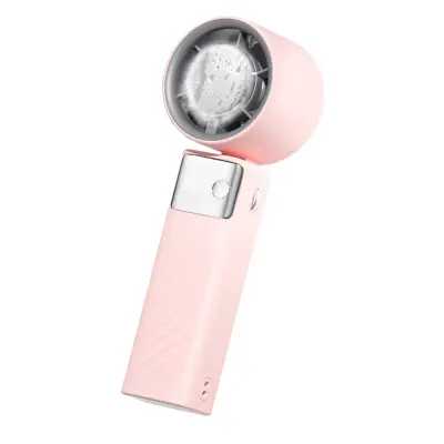 Mini ventilator s termoelektričnim hlađenjem i LED zaslonom Pink