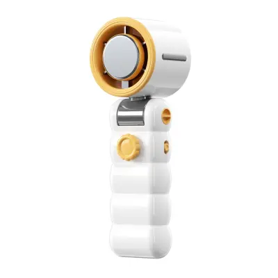 Sklopivi termoelektrični prijenosni ručni ventilator s 199 brzina White+Yellow