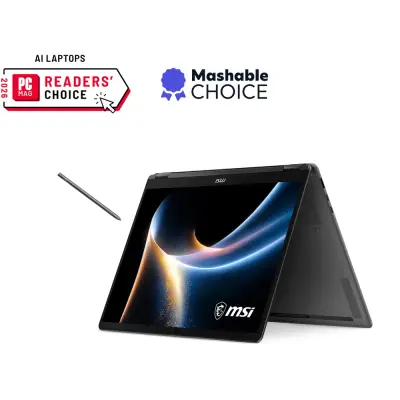 Laptop MSI Prestige 14 Flip AI+ D3MTG 35,6 cm (14"), 1920x1200, OLED, Ultra 9 386H, 32 GB RAM, 2 TB SSD, W11P|Mobilni ured