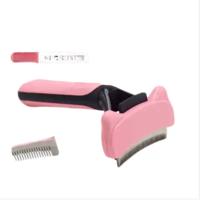 Češalj za uklanjanje čvorova i dlačica, nehrđajući čelik Pink