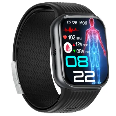 TK67 Pametni Sat s Zračnom Pumpom, ECG, SpO2 i Bluetooth Black