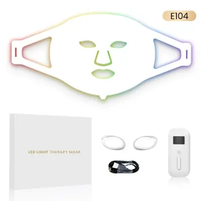 LED fototerapijska silikonska maska E104, 630nm/460nm za kućnu njegu