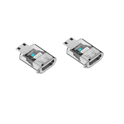 USB-C na HDMI ženski adapter (2 kom) – 8K@60Hz HDMI 2.1, HDR 12-bit Transparent