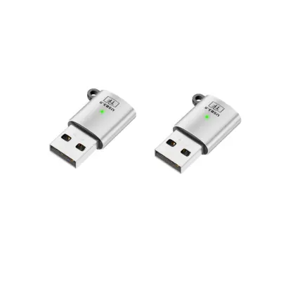 USB 3.0 muški na TF (microSD) adapter 2-pack, aluminij i PVC Silver
