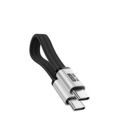 Magnetni upleteni ravni USB-C kabel, aluminij, 240W, Thunderbolt 5