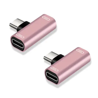 2-Pack Type-C adapter za istovremeno punjenje i slušanje PinkGold