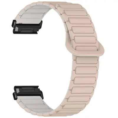 Silikonska narukvica s magnetskim I-gredom za Garmin Fenix Beige