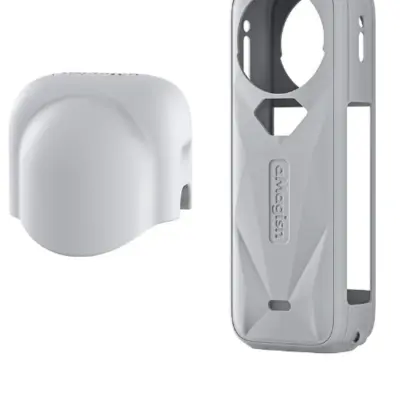 Insta360 X5 silikonska zaštitna futrola: navlaka za tijelo i objektiv, kompatibilna s Insta360 X5 Siva