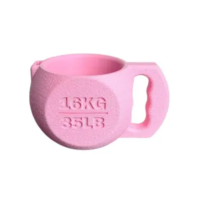 Držač pint sladoleda u obliku girje — plastična navlaka za stabilnost Pink