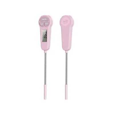Digitalni brzi termometar s LCD zaslonom i sondom 304, -50℃～300℃ Pink