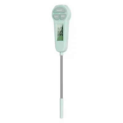 Digitalni brzi termometar s LCD zaslonom i sondom 304, -50℃～300℃ Green