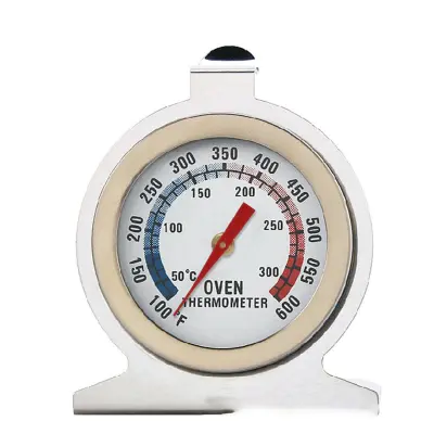 Pećnički termometar 0-300°C, 304 nehrđajući čelik i staklo, Φ52mm