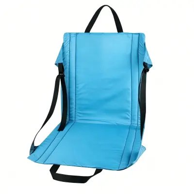 Sklopiva prijenosna sjedalica s naslonom 44cm, vodootporna Blue