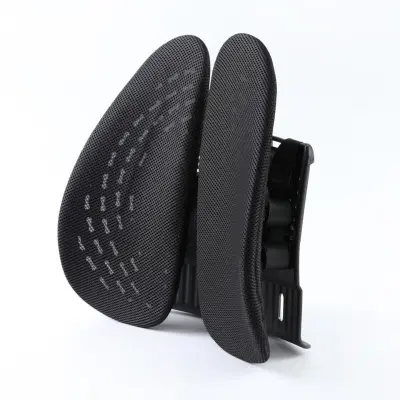 Ergonomski dvostruki lumbalni oslonac TPU s ventilacijom Black