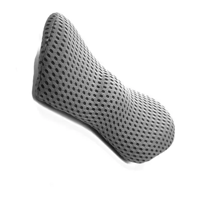 4D mrežasti jastuk za lumbalnu potporu – ergonomski naslon od PU memorijske pjene s 3 točke za uredsku stolicu i automobil DarkGrey