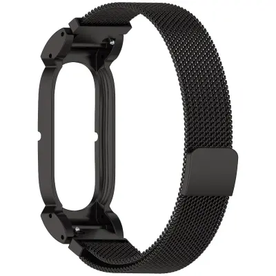 Milanese magnetska nehrđajuća čelična narukvica za Fitbit Air, crna