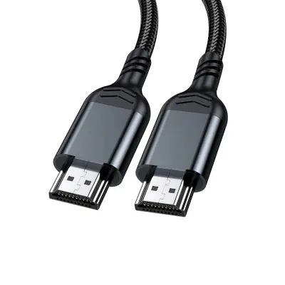 Muški HDMI 2.1 kabel 8K 240Hz HDR, najlon pleten, bezkisika bakar Black