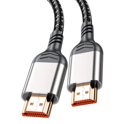 Muški HDMI 2.1 kabel 8K 240Hz HDR, najlon pleten, bezkisika bakar Gray