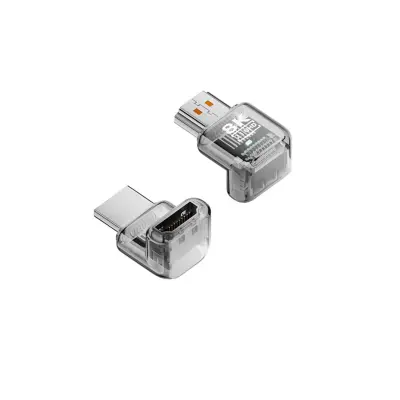 Set od 3 8K HDMI 2.1 adaptera (muški na ženski), 90° vertikalni UHD spojnik za monitor i televizor Proziran