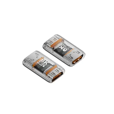 Set od 3 HDMI 2.1 spojke (ženski-ženski) 8K - UHD 60Hz produžni konektor za TV, monitor, projektor Proziran