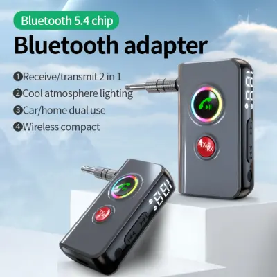 Bluetooth audio adapter s Bluetooth 5.4, USB-C, 3.5mm, 10m domet