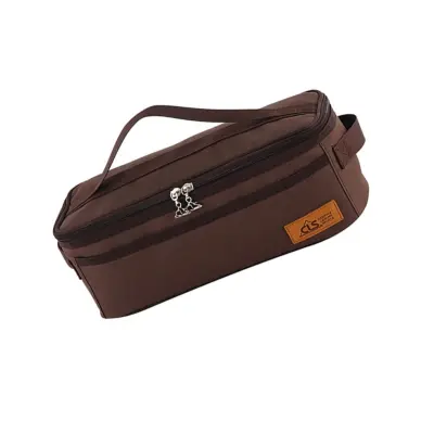 Organizator pribora za kampiranje - Oxford tkanina, 33cm coffee
