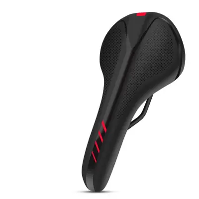 MTB sjedalo s apsorpcijom udaraca, PU koža, pojačani nosači Black/Red