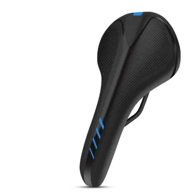 MTB sjedalo s apsorpcijom udaraca, PU koža, pojačani nosači Black+Blue