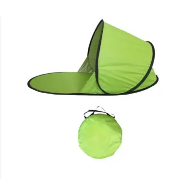 Instantni pop-up šator za plažu za jednu osobu, 170T poliester Green