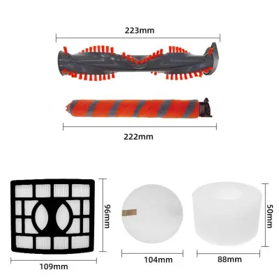 Komplet zamjenskih dijelova za Shark NV800: 2 valjka, filter i spužva