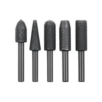 Set 5 rotirajućih brusnih nastavaka — karbonski čelik, 6mm