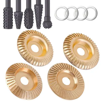 Set brusnih ploča 100-22 za kutnu brusilicu, 5 kom, zlatni
