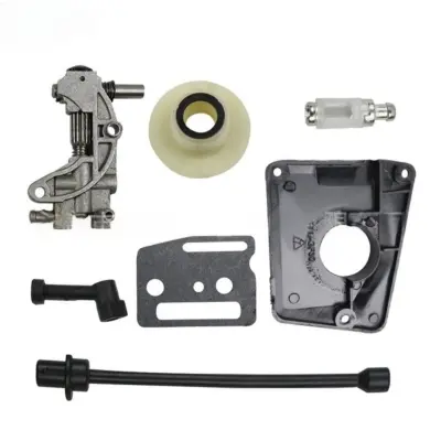 Set dijelova pumpe ulja za motorne pile (7-dijelni) - Komponente dovoda i brtvljenja ulja za turbopunjač, ABS+Najlon, Crna, 8.8cmx7.5cmx3cm