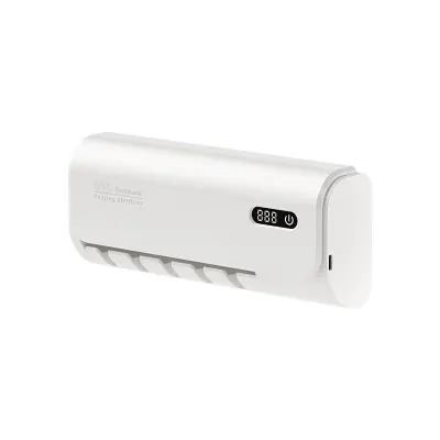 Pametni UV sterilizator za četkice za zube - zidni držač za električnu četkicu s odvojivim čišćenjem Bijela