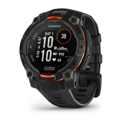 Otvorena ambalaža - Pametni Outdoor sat Garmin Instinct 3 50mm SOLAR Black Charcoal