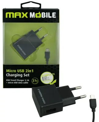 Otvorena ambalaža - MM punjač set 2u1 kućni USB + micro data kabel 2.1A