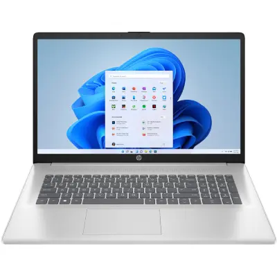 Laptop HP 17-cp3003nw, 43,9 cm (17,3"), 1920x1080, IPS, Ryzen 7 7730U, 16 GB RAM, 512 GB SSD, W11H, srebrn|Domaća upotreba