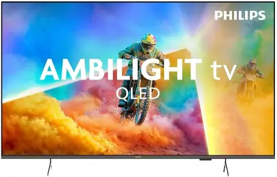 TV PHILIPS 55PQS8501, 139.7cm (55"), QLED, UHD 4K Smart TV, Titan OS - Ambilight