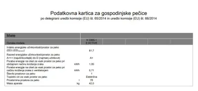 Otvorena ambalaža - Štednjak ugradbeni Miele H 2265-1 E edst PP