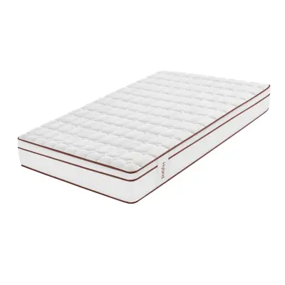 Hibridni madrac s džepičastim oprugama, bijeli, 25 cm90x200 - Moonia