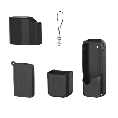 Komplet zaštite od silikona za DJI Osmo Pocket 4 – 4 dijela Black