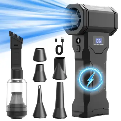 Prijenosni bežični mini usisivač i puhač zraka, 4000mAh
