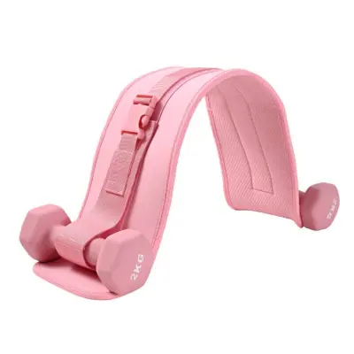 Pojas za hip thrust od neoprena s pjenastom podstavom, 70cm x 14cm Pink